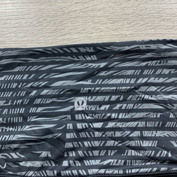 Lululemon Wunder Under Pant *Luxtreme (Roll Down)Stripe Play Slate Black - Picture 10 of 16